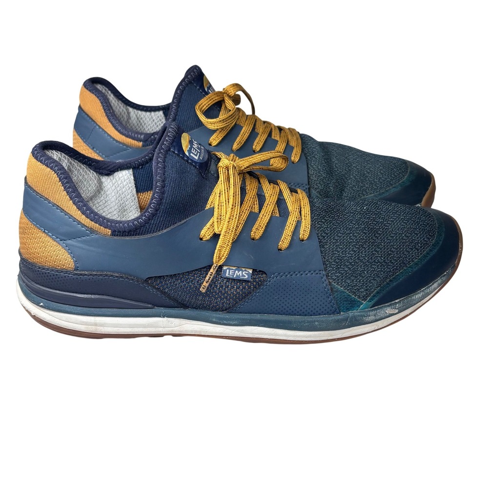 Lems Shoes Mesa Carbon Blue Trail Running Minimalist Gorpcore Mens Size 15